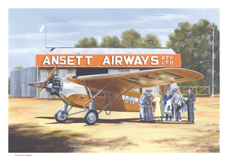 (image for) BIRTH OF A LEGEND (Painting - Hamilton Aerodrome) - Click Image to Close